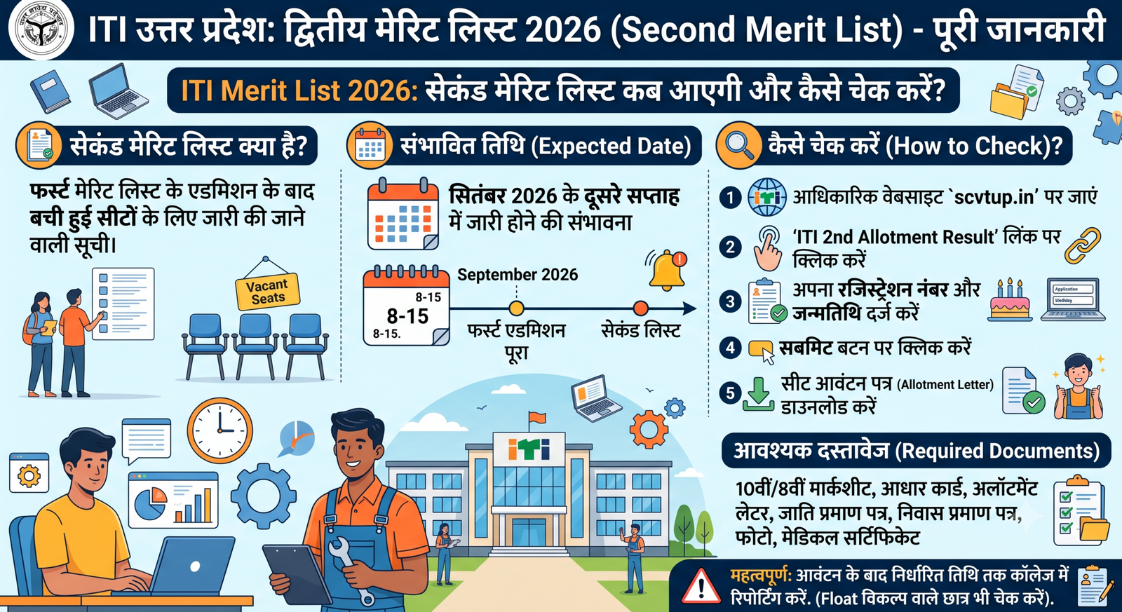 ITI Admission 2nd Merit list 2026